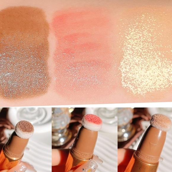 🆕️Beauty Wand Makeup Set Liquid Cream Contour Highlighter Bronzer Blush - Picture 7 of 7